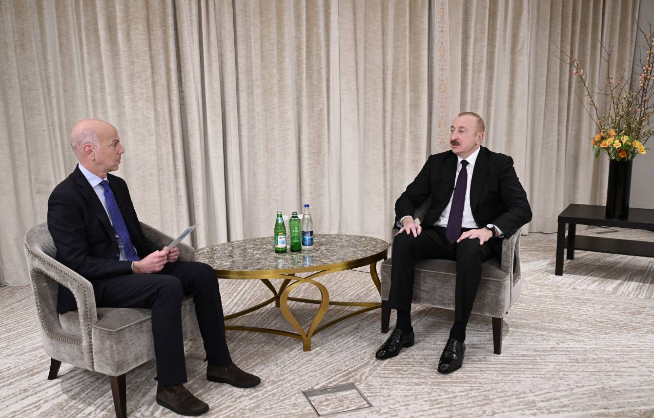 Prezident İlham Əliyev Münxendə “France 24” telekanalına müsahibə verib