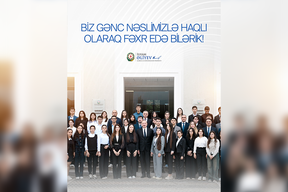 Prezident İlham Əliyevin 2 fevral – Gənclər Günü ilə bağlı paylaşımı
