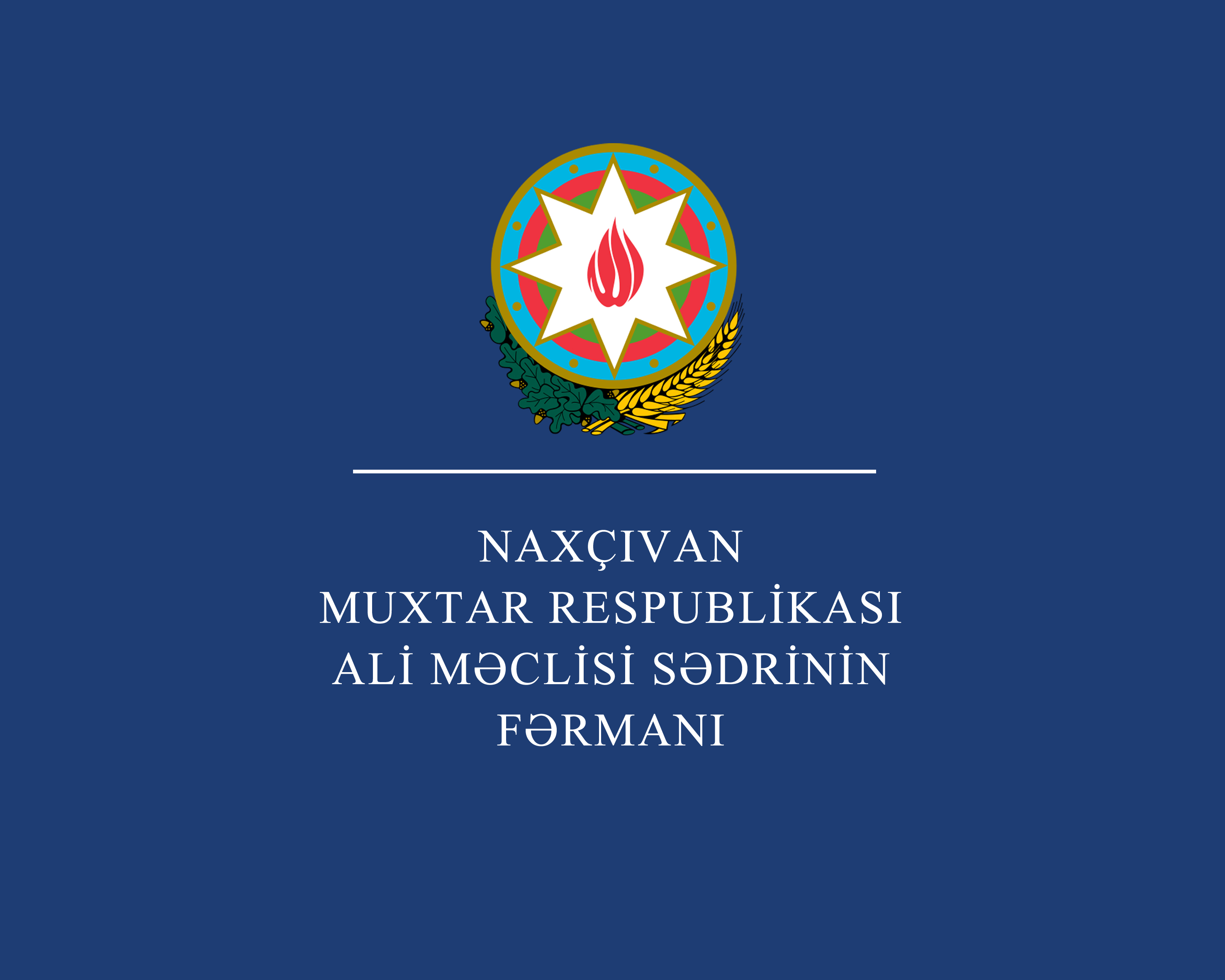 “Naxçıvan Muxtar Respublikası Mədəniyyət Nazirliyinin fəaliyyətinin təmin edilməsi haqqında” Ali Məclis sədrinin Fərmanında dəyişiklik edilib